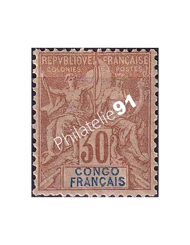 Congo, n° 20 charnière, timbres des colonies françaises