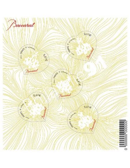 BF 134 - Saint Valentin. Coeur Baccarat. Collection timbrs France