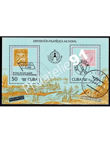 CUBA -  BF 95 - Timbre sur timbre