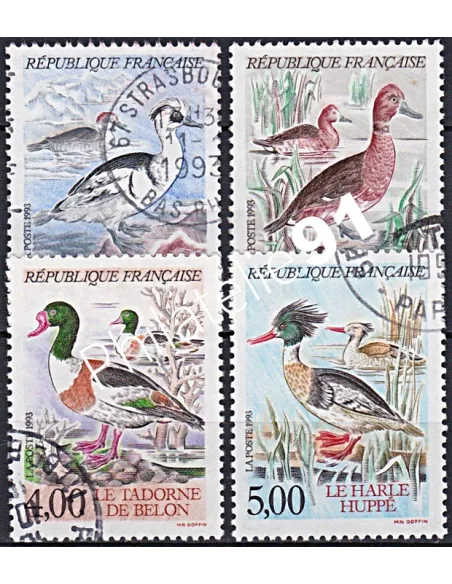 Timbre n° 2785 à 2788 oblitéré, Collection timbres France