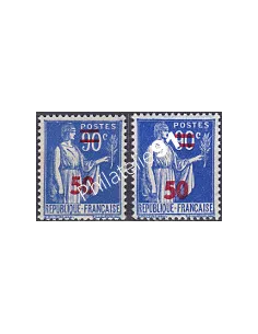 Variété sur n° 482, Collection timbres France