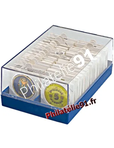 Matériel numismatique - LEUCHTTURM - coffret pour pièces sous cadres