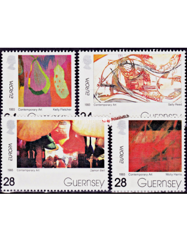 GUERNESEY - n°  616 à 619 ** - EUROPA...