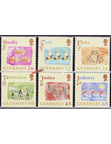 GUERNESEY - n° 1022 à 1027 ** -...