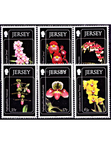 JERSEY - n°  872 à 877 ** - Orchidées...