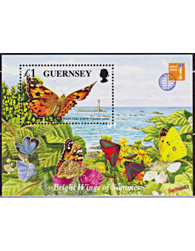 GUERNESEY - BF n° 36 ** - Papillons