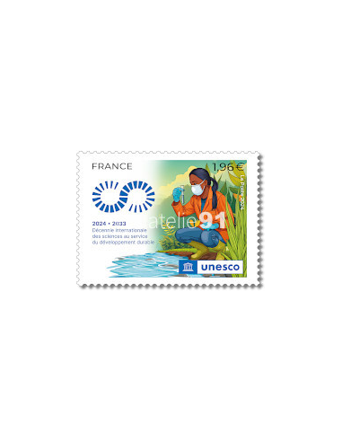 Timbre de Service  - Unesco 2024-2033...
