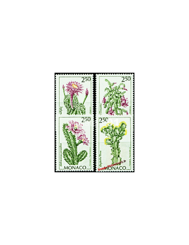 MONACO - n° 1877 à 1880 - Flore - Cactus