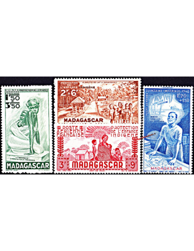 Madagascar - PA n° 41 à 44   ** -...