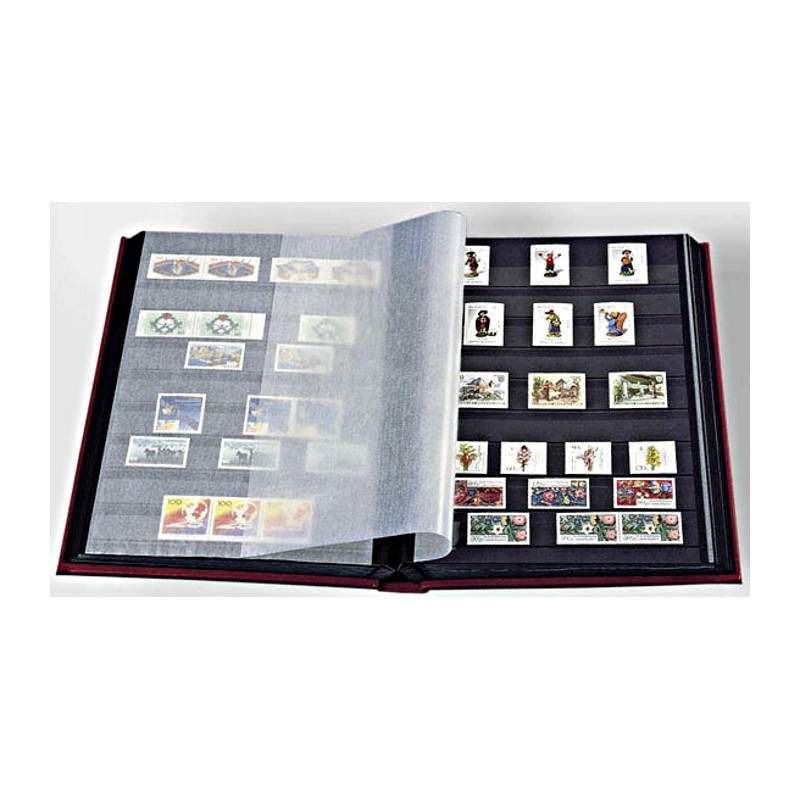 Classeur timbres de France Leuchtturm fins de catalogue avec timbres  présents