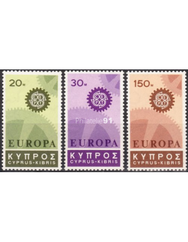 CHYPRE - n°  284 à 286 ** - EUROPA 1967