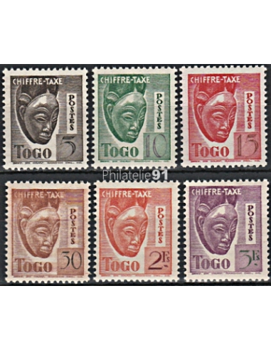 TOGO - Timbres-Taxe n° 32 à 37 **