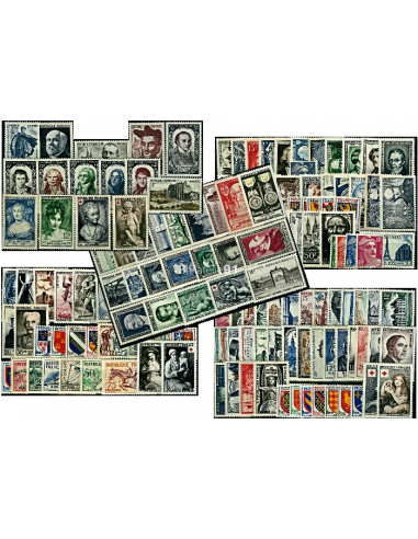 -       5 années complètes de timbres...
