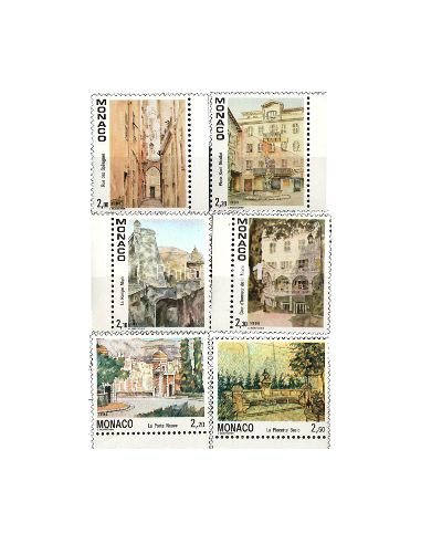 MONACO - lot de timbres issus de carnets