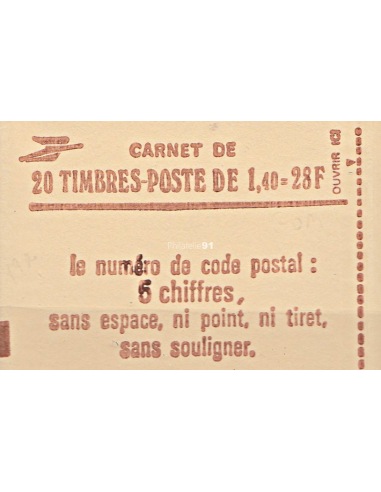 Carnet n° 2102-C7a - Type SABINE