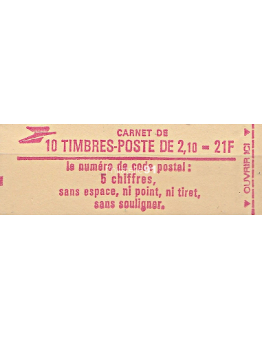 Carnet n° 2319-C1 - Type LIBERTE de...
