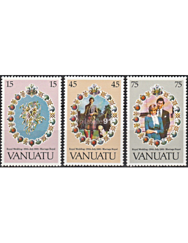 VANUATU -  n°  628 à 630 ** - Mariage...