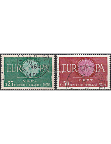 n°  1266 à 1267 Oblitérés - Série Europa
