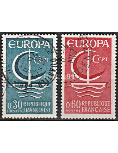 n°  1490 à 1491 Oblitérés - Série Europa