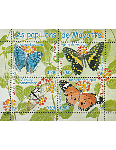 Mayotte - n°  154 à 157 ** (Feuille)...