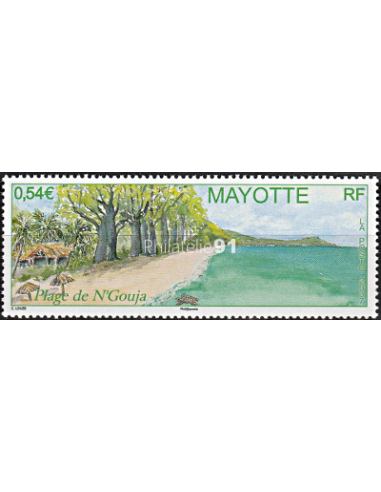 Mayotte - n°  206 ** - Plage de N'Gouja