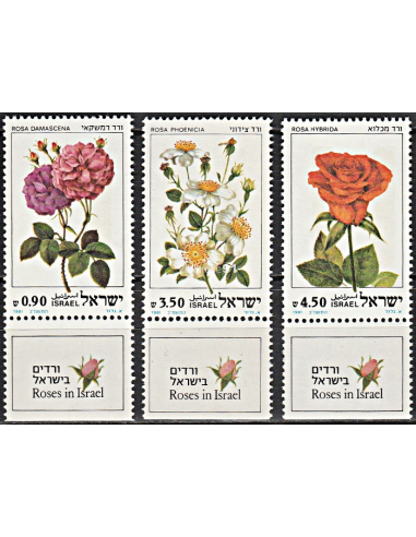 ISRAEL - n°  806 à 808 ** - Roses
