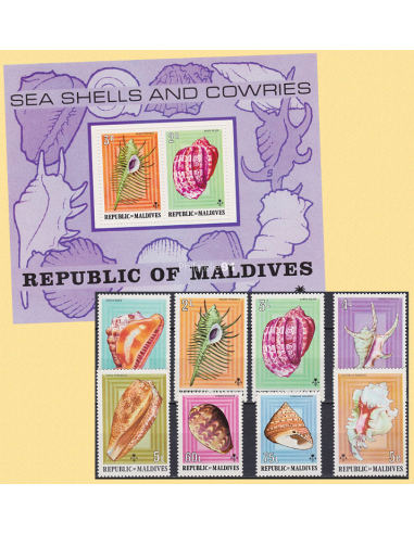 MALDIVES (ÎLES) - Lot de 1 série + 1...