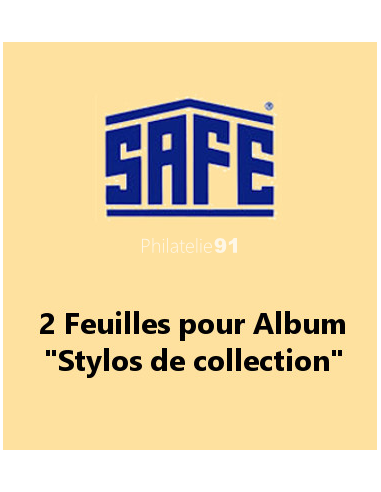 SAFE - 2 Feuilles pour Album "Stylos...