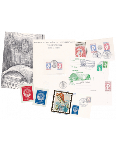 FRANCE - Lot de timbres, vignettes et...