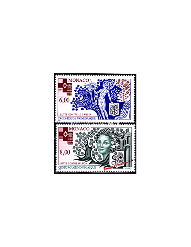 MONACO - n° 1960 - 1961 - Croix-Rouge...