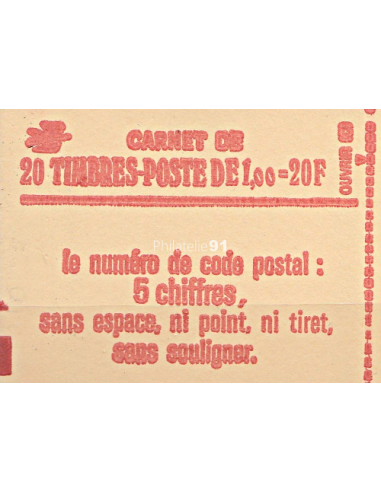 Carnet n° 1973-C1 ** - Type Sabine -...