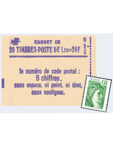 Carnet n° 2101-C1, Type Liberté, Collection timbre France