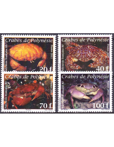 POLYNESIE - n°  935 à 938  ** - Crabes