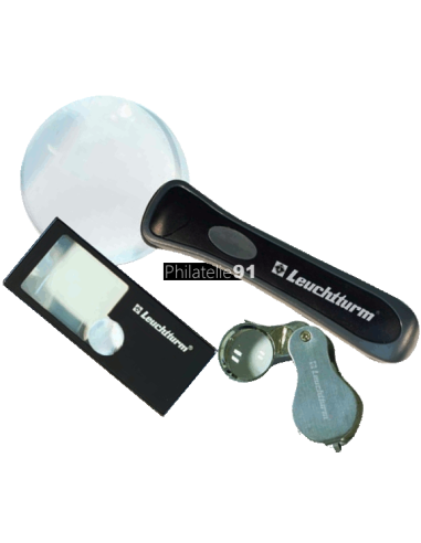 LEUCHTTURM - KIT de 3 Loupes LED...