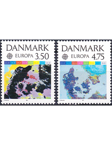 DANEMARK - n° 1004 à 1005 ** - EUROPA...