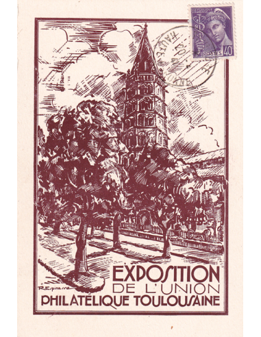 FRANCE - Carte de l'Exposition de...