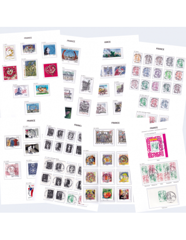 FRANCE - Lot de timbres oblitérés de...
