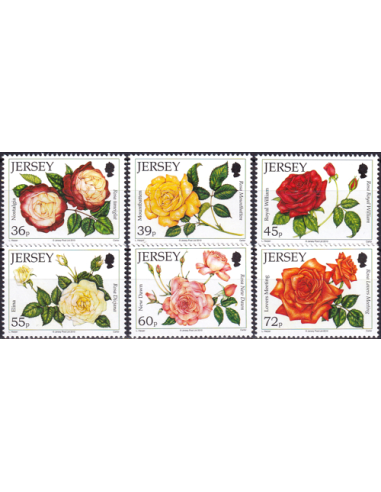 JERSEY - n° 1579 à 1584 ** - Roses