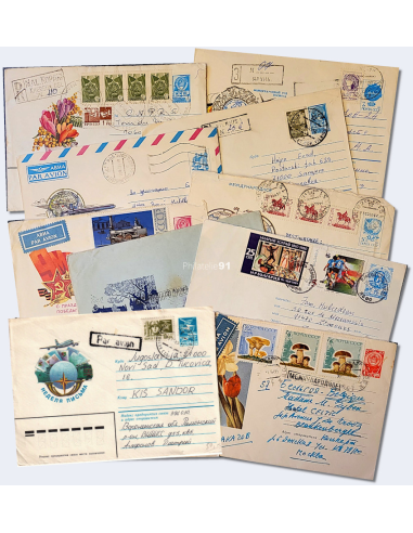 Russie - Lot d'entiers postaux de...