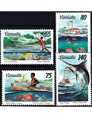 VANUATU -  n°  995 à 998 ** - La pêche