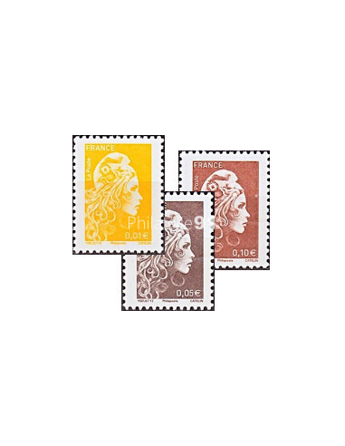 n° 5248A à 5250A - 3 timbres Marianne...