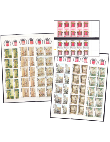 MONACO - Lot de carnets de timbres...