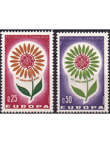 FRANCE - n° 1430 à 1431 ** - Europa 1964