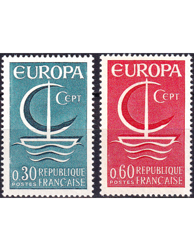 FRANCE - n° 1490 à 1491 ** - Europa 1966
