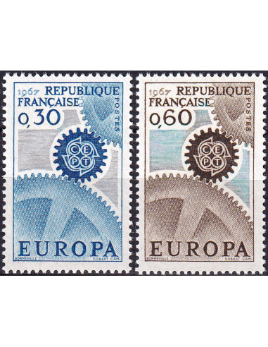 FRANCE - n° 1521 à 1522 ** - Europa 1967