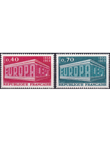 FRANCE - n° 1598 à 1599 ** - Europa 1969
