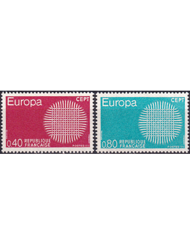FRANCE - n° 1637 à 1638 ** - Europa 1970