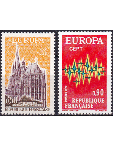FRANCE - n° 1714 à 1715 ** - Europa 1972