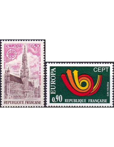 FRANCE - n° 1752 à 1753 ** - Europa 1973