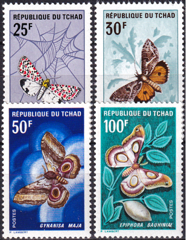 TCHAD - n°  157 à 160 ** - Papillons